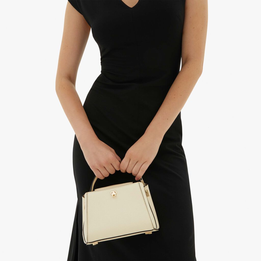 Valextra Borsa A Mano Micro In Pelle Bianca | Valextra Brera