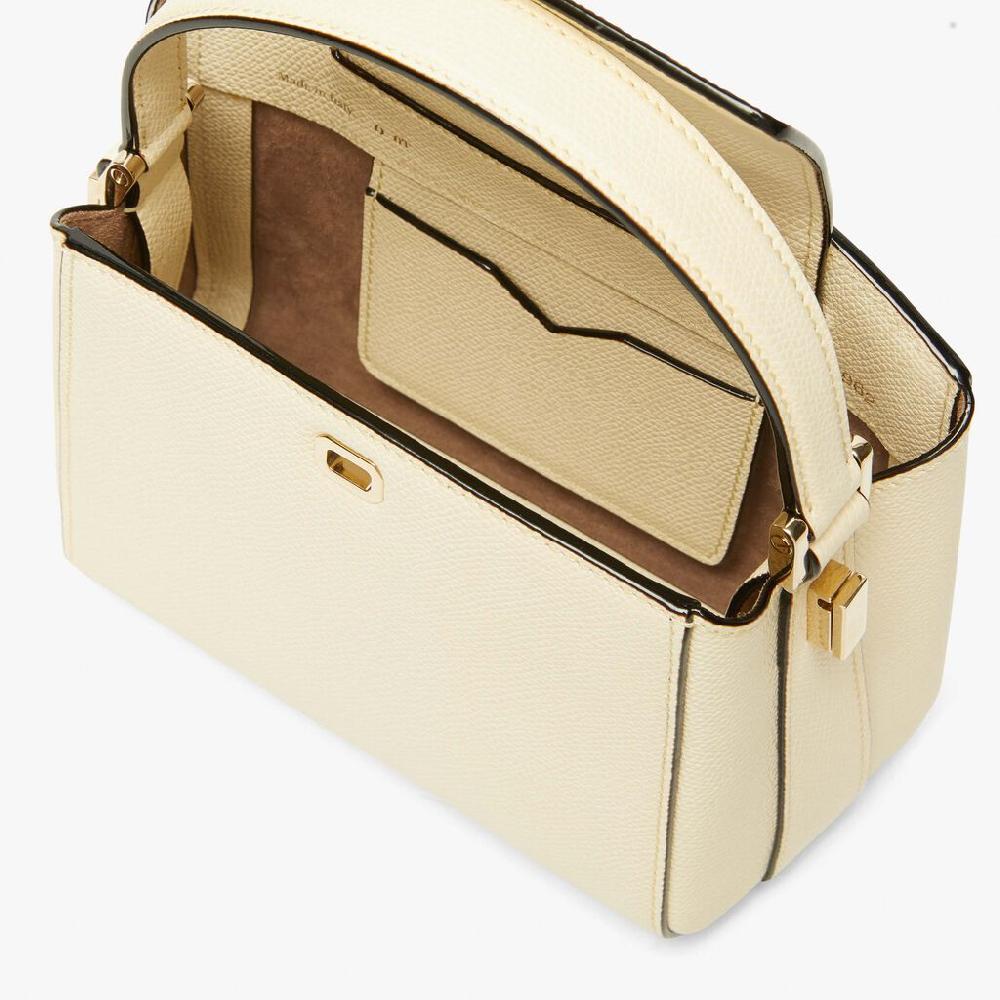 Valextra Borsa A Mano Micro In Pelle Bianca | Valextra Brera