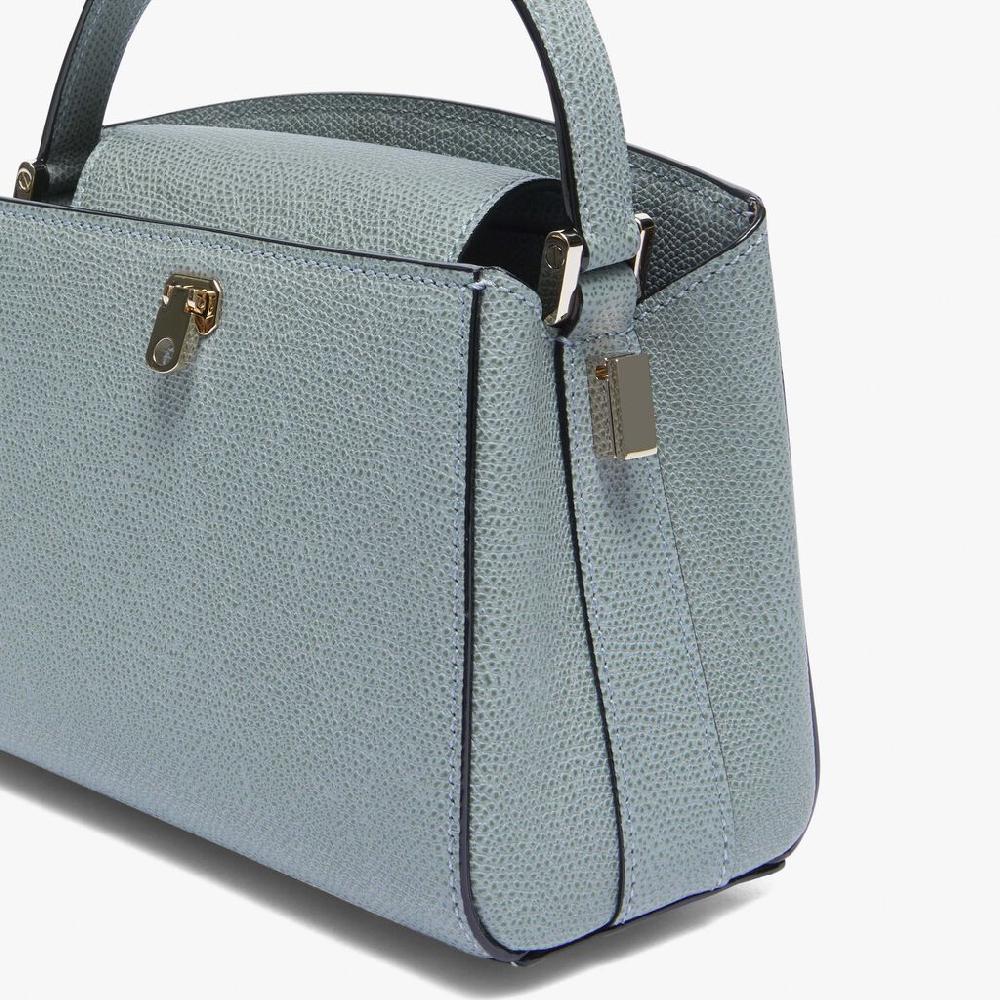 Valextra Borsa A Mano Micro In Pelle Blu | Valextra Brera