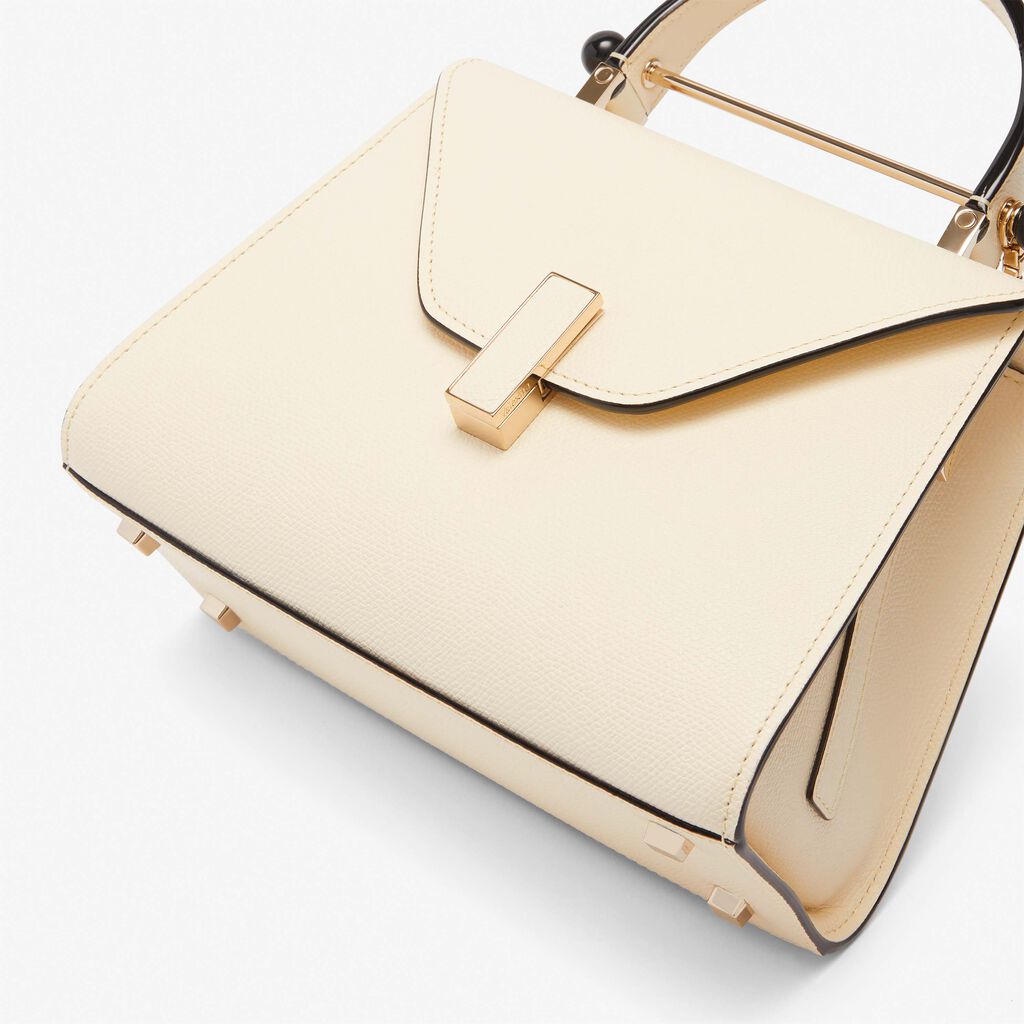 Valextra Borsa A Mano Mini In Pelle Bianca Con Catena | Valextra Iside