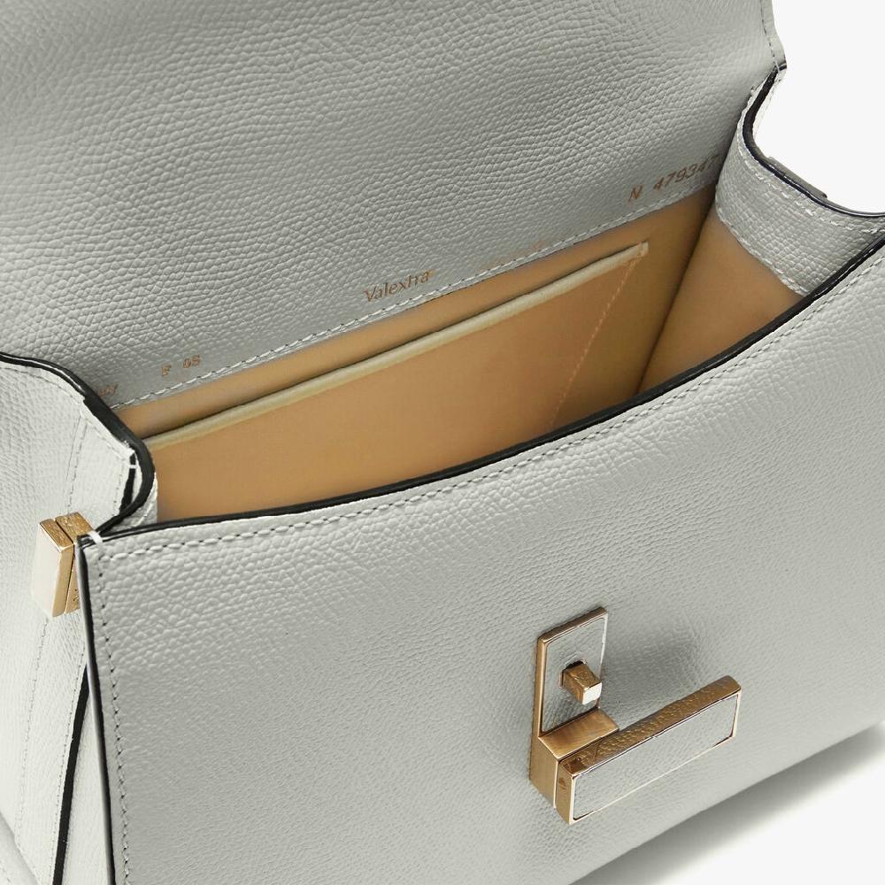 Valextra Borsa A Mano Mini In Pelle Bianco Ottico | Valextra Iside