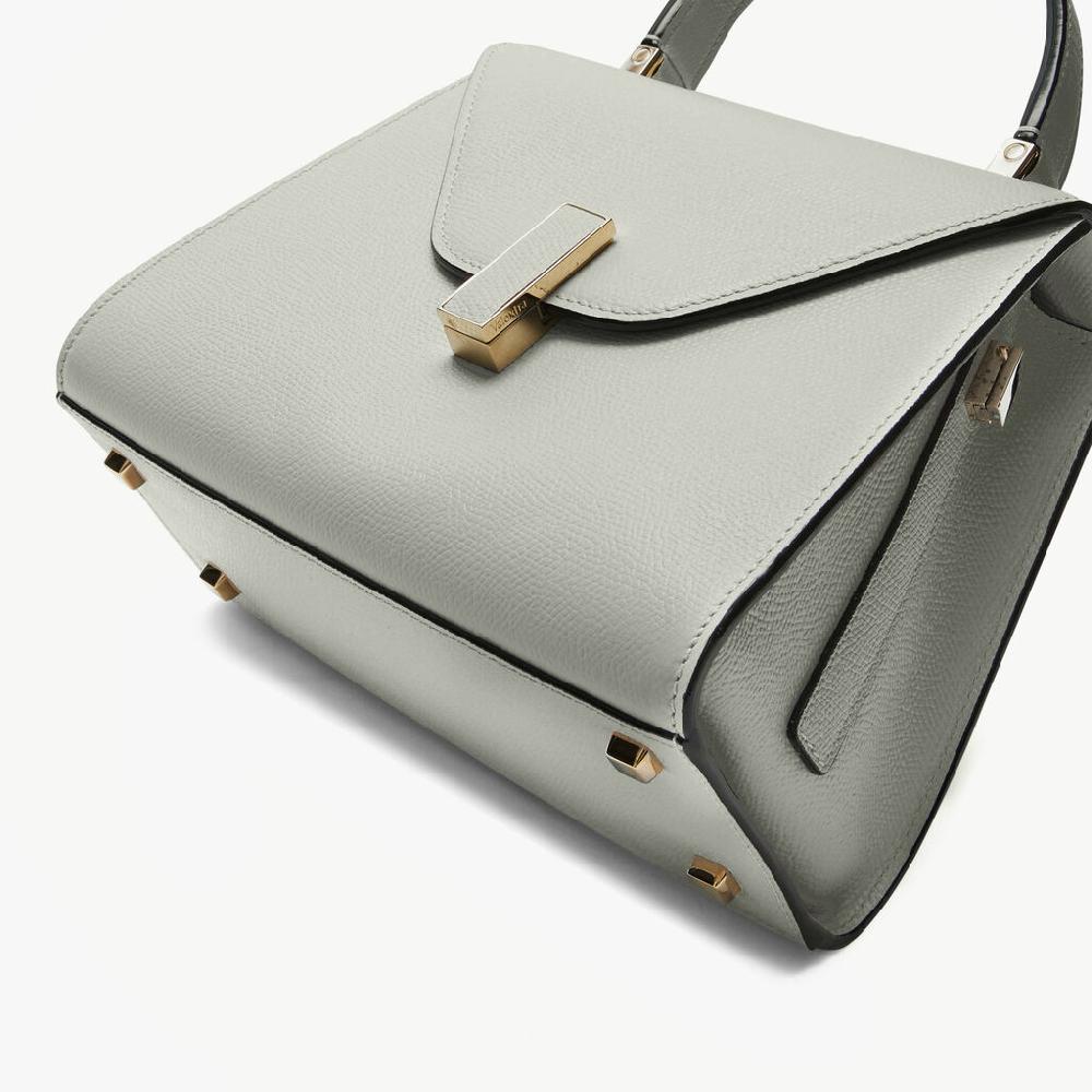 Valextra Borsa A Mano Mini In Pelle Bianco Ottico | Valextra Iside