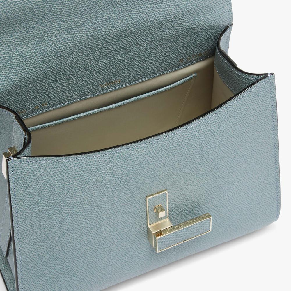 Valextra Borsa A Mano Mini In Pelle Blu | Valextra Iside