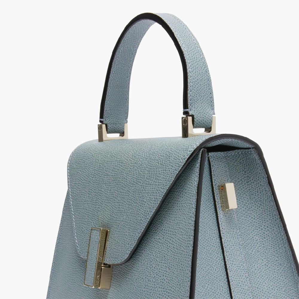 Valextra Borsa A Mano Mini In Pelle Blu | Valextra Iside