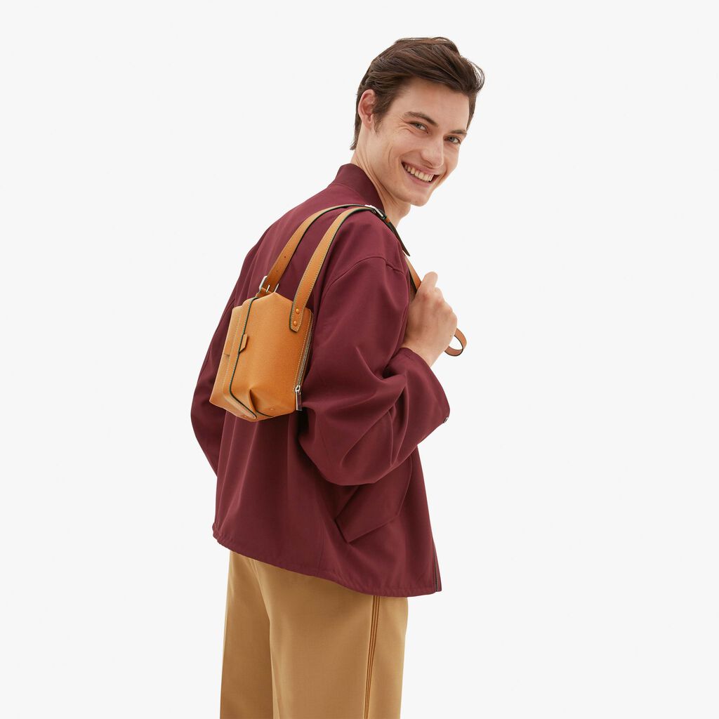 Valextra Borsa A Mano Mini In Pelle Marrone | Valextra Tric Trac