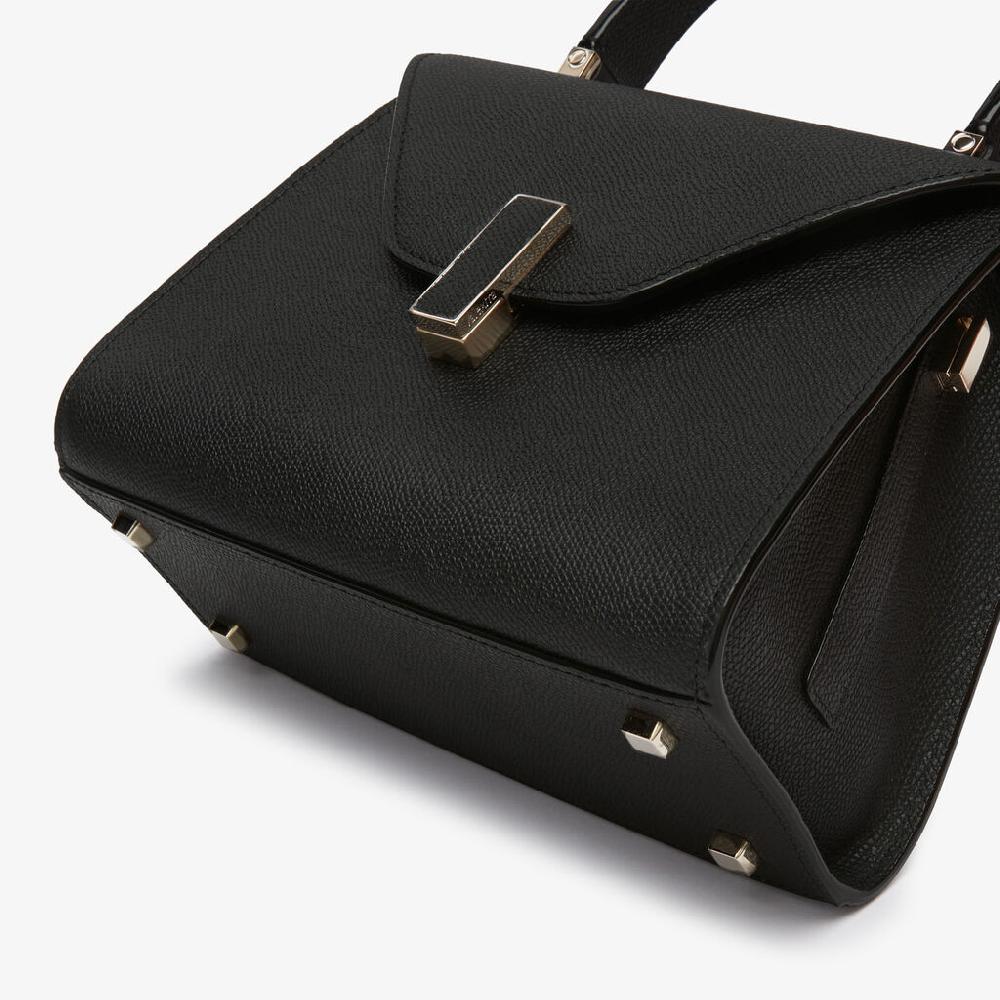 Valextra Borsa A Mano Mini In Pelle Nera | Valextra Iside