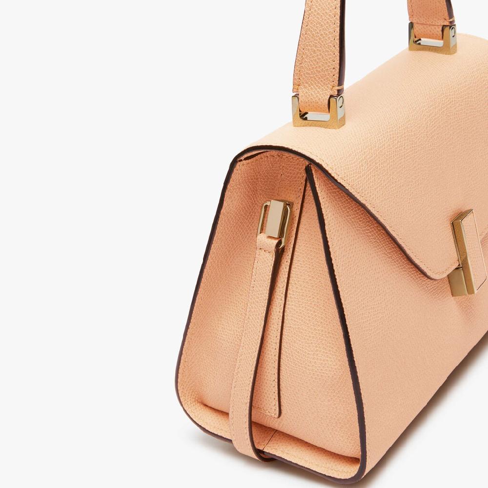 Valextra Borsa A Mano Mini In Pelle Rosa Cipria | Valextra Iside