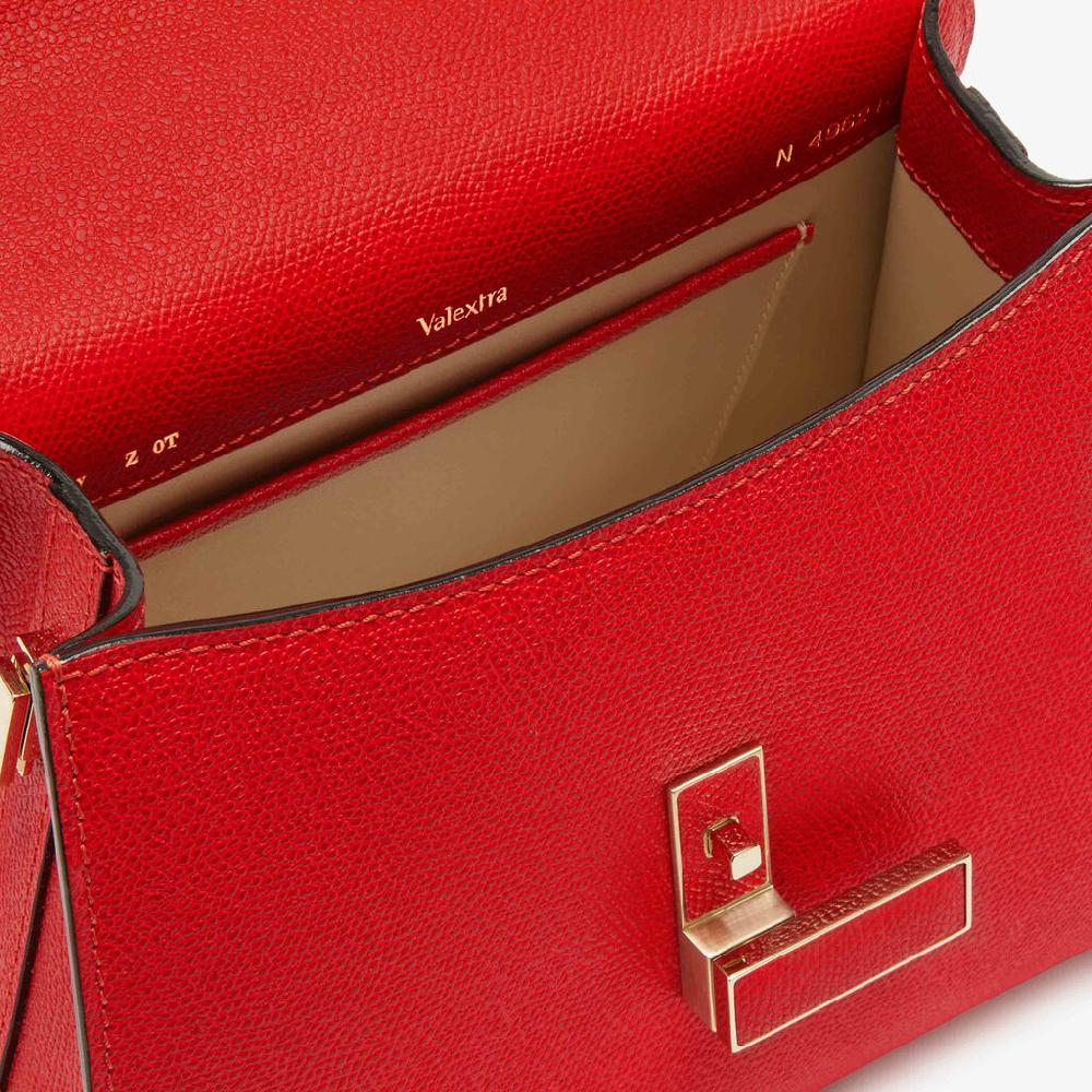 Valextra Borsa A Mano Mini In Pelle Rossa | Valextra Iside