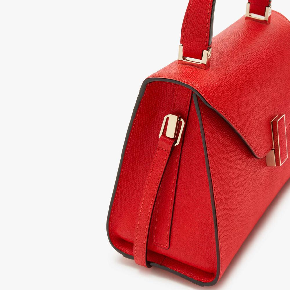 Valextra Borsa A Mano Mini In Pelle Rossa | Valextra Iside