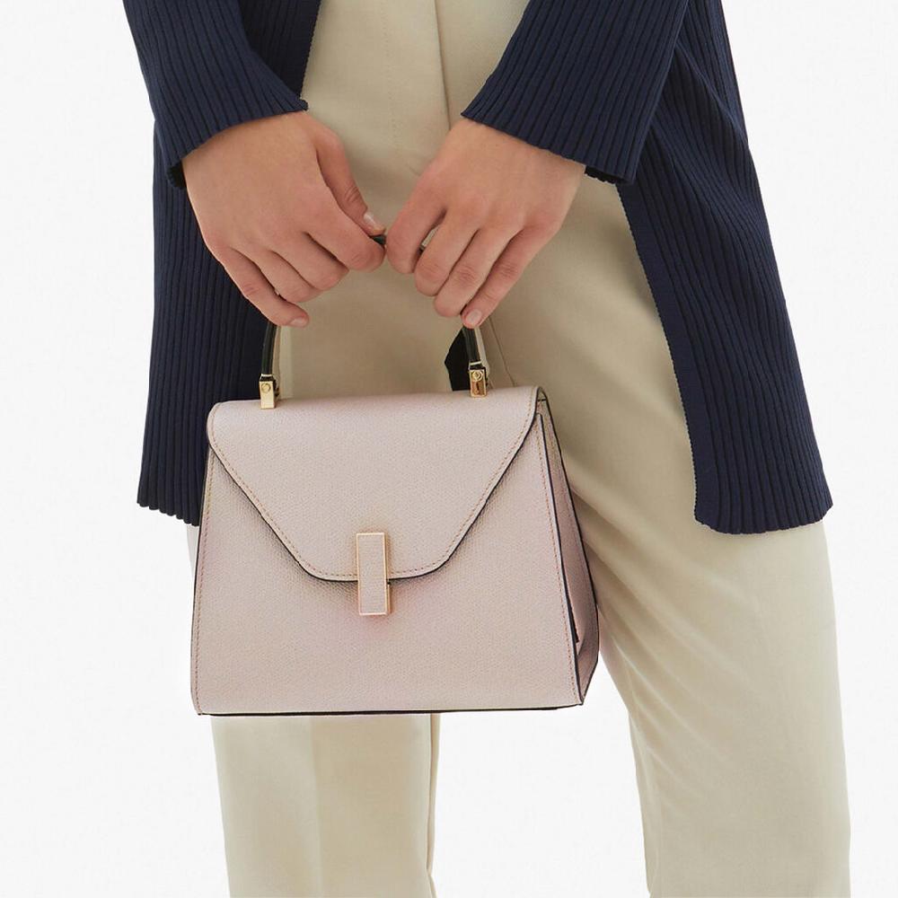 Valextra Borsa A Mano Raffinata In Pelle Rosa Nude | Valextra Iside