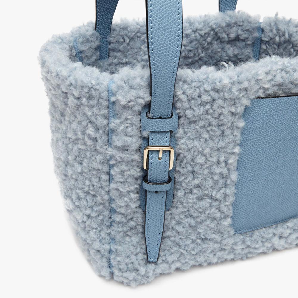 Valextra Borsa A Secchiello Da Donna Azzurra Di Lusso | Valextra Soft