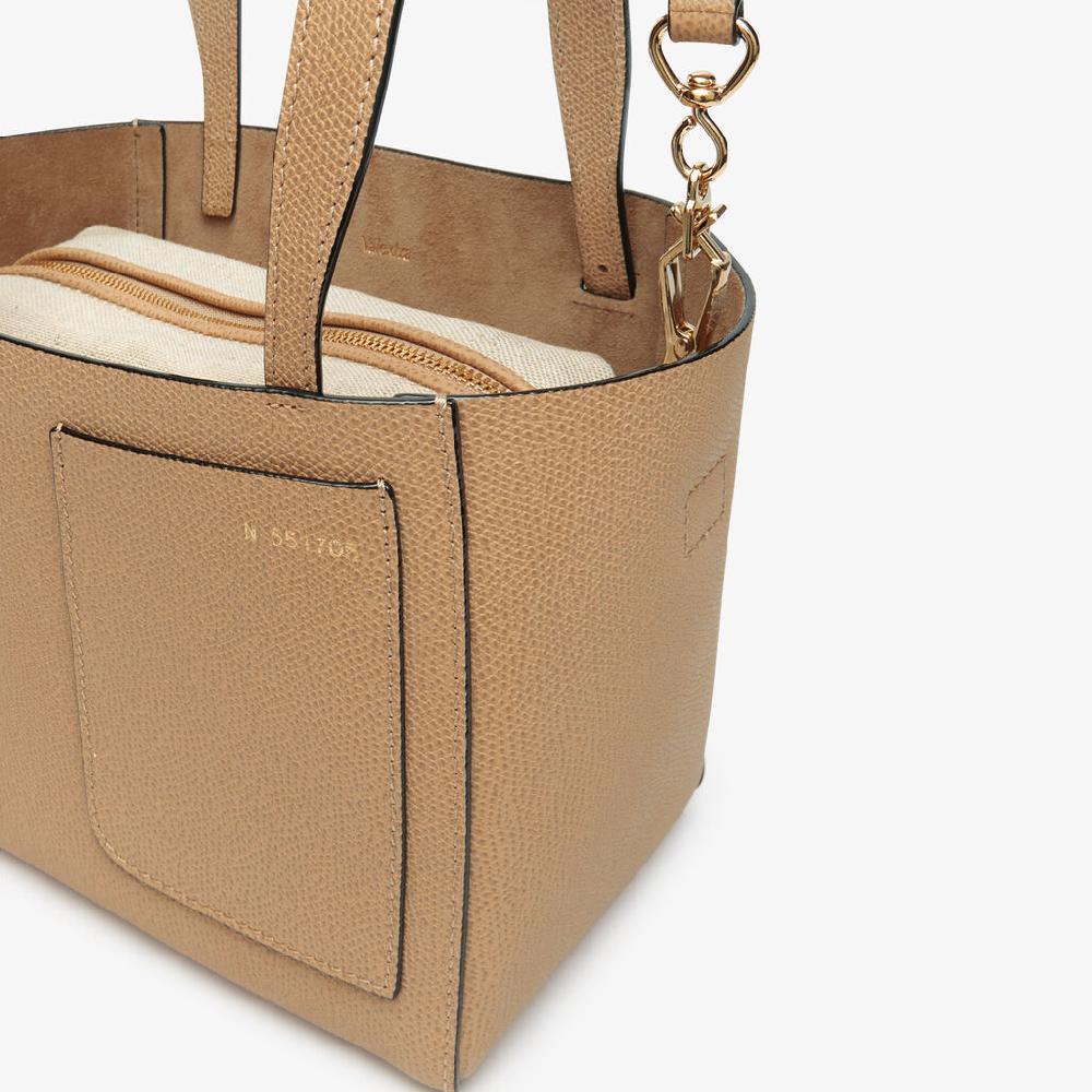 Valextra Borsa A Secchiello Da Donna Di Lusso In Pelle Beige | Valextra Soft