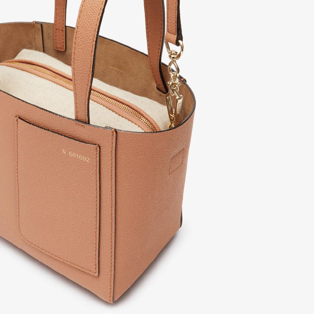 Valextra Borsa A Secchiello Da Donna Di Lusso In Pelle Marrone | Valextra Soft