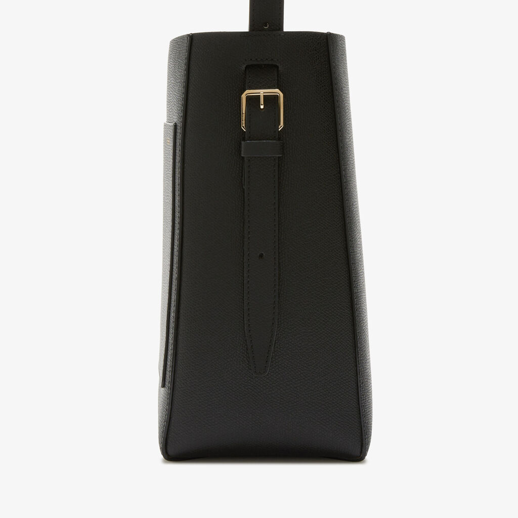 Valextra Borsa A Secchiello Da Donna Di Lusso In Pelle Nera | Valextra Soft