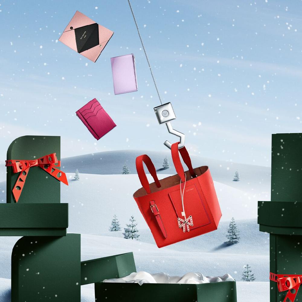 Valextra Borsa A Secchiello Da Donna Di Lusso In Pelle Rossa | Valextra Soft