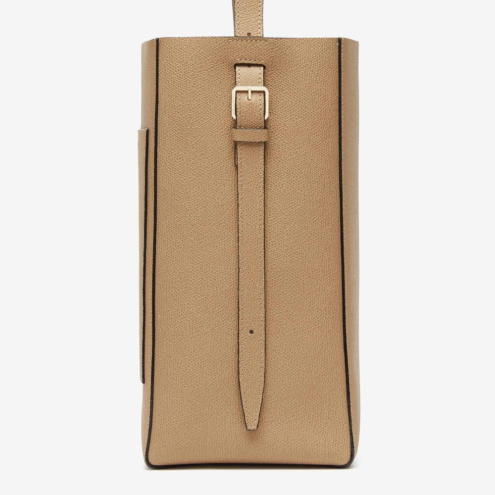 Valextra Borsa A Secchiello Da Donna In Pelle Beige | Valextra Soft