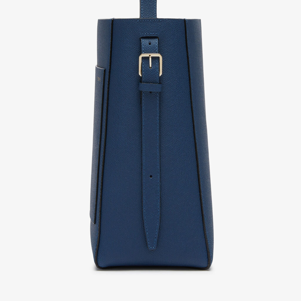 Valextra Borsa A Secchiello Da Donna In Pelle Blu Zaffiro | Valextra Soft