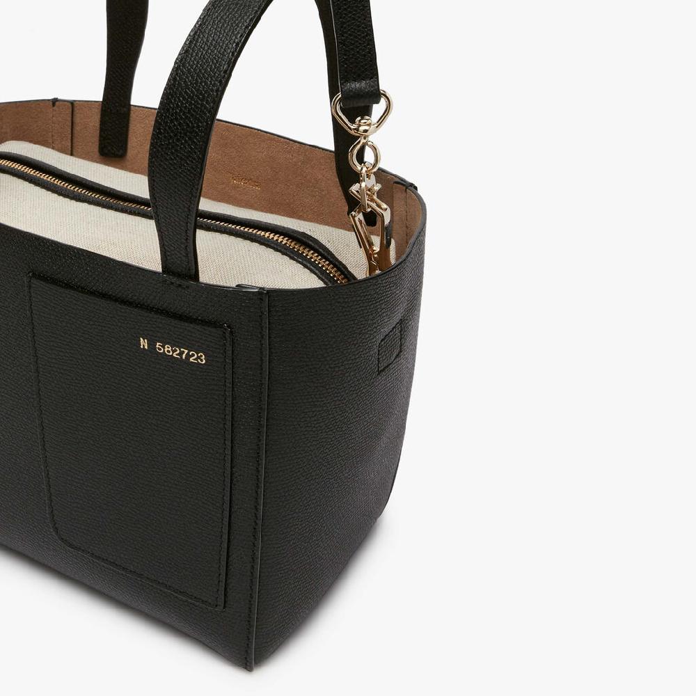 Valextra Borsa A Secchiello Da Donna In Pelle Nera | Valextra Soft