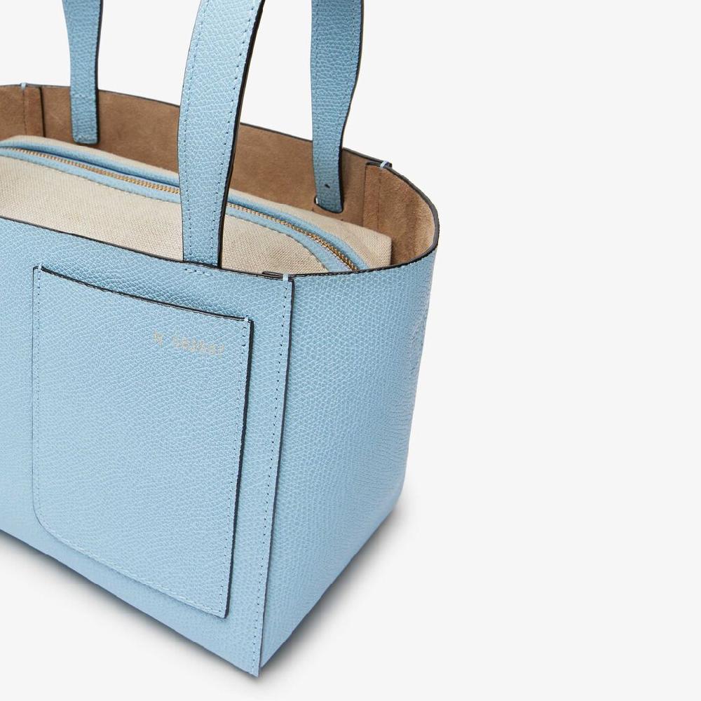 Valextra Borsa A Secchiello Da Donna In Pelle Rigida Blu | Valextra Soft