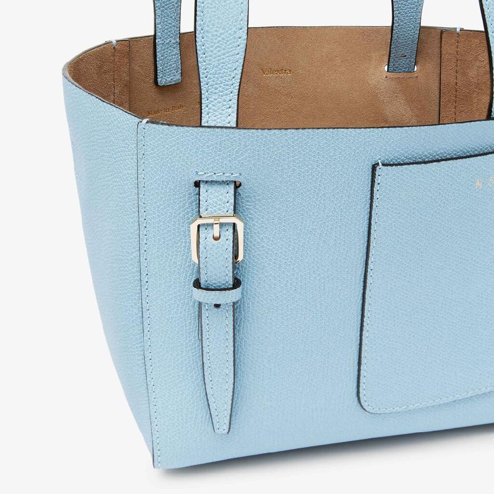 Valextra Borsa A Secchiello Da Donna In Pelle Rigida Blu | Valextra Soft