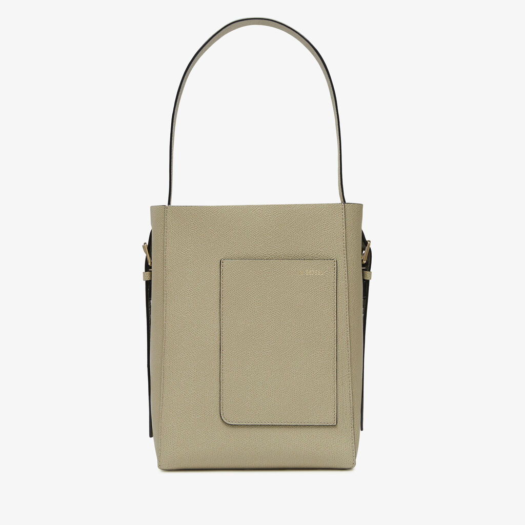 Valextra Borsa a secchiello da Donna in Pelle Verde tundra | Valextra Soft
