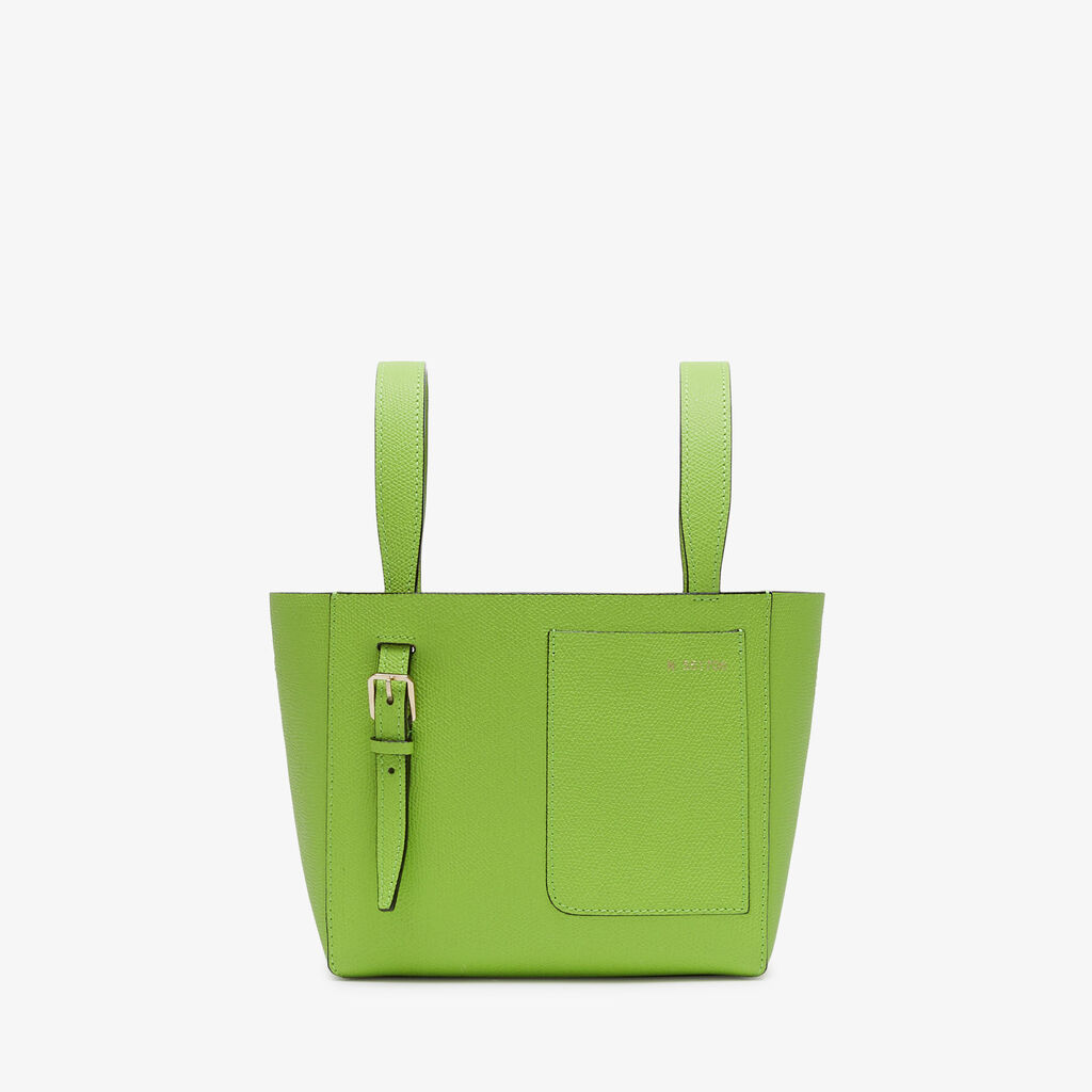 Valextra Borsa a secchiello da Donna in Pelle Verde | Valextra Soft