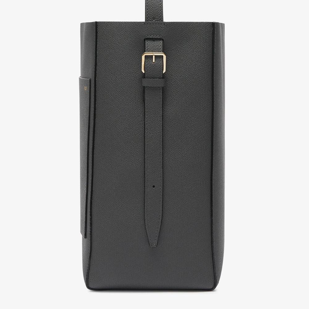 Valextra Borsa A Secchiello Da Donna Media In Pelle Grigia | Valextra Soft