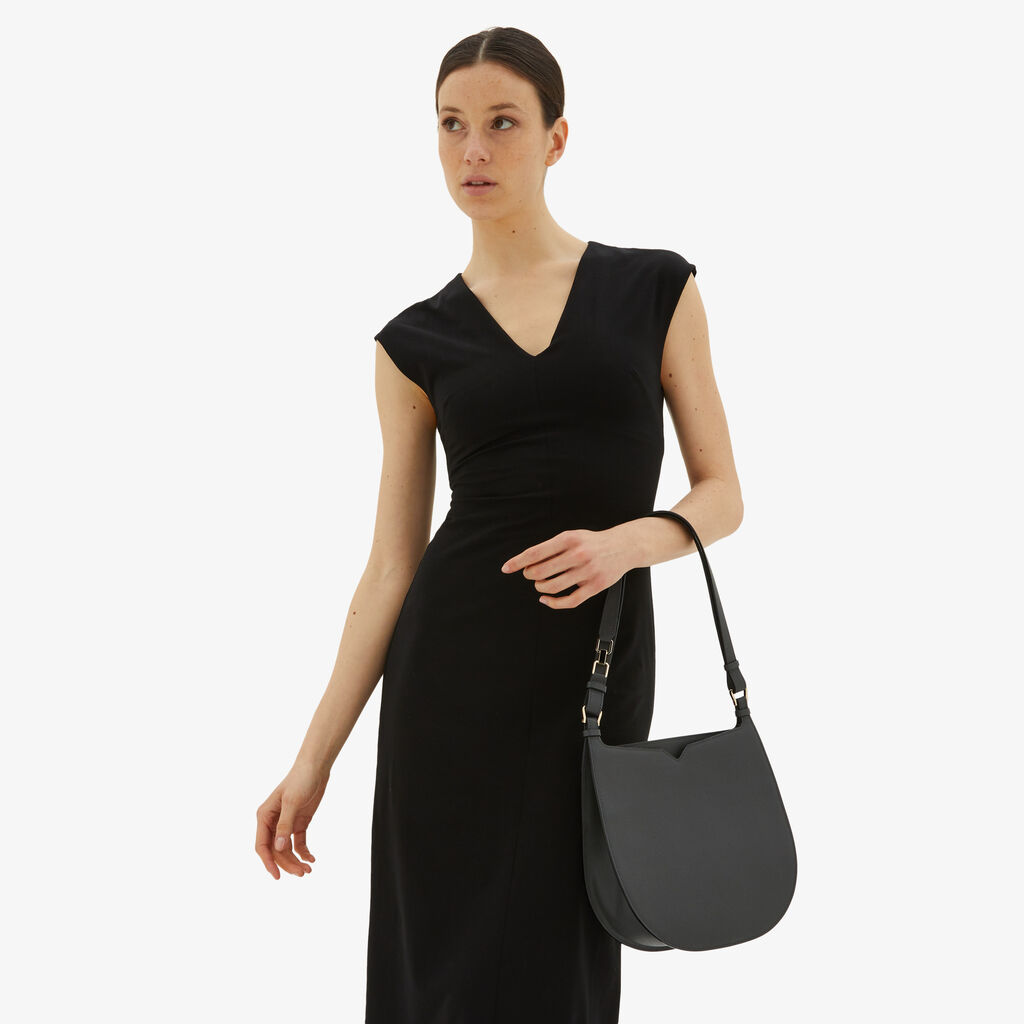 Valextra Borsa A Spalla Da Donna In Pelle Grigia | Valextra Hobo