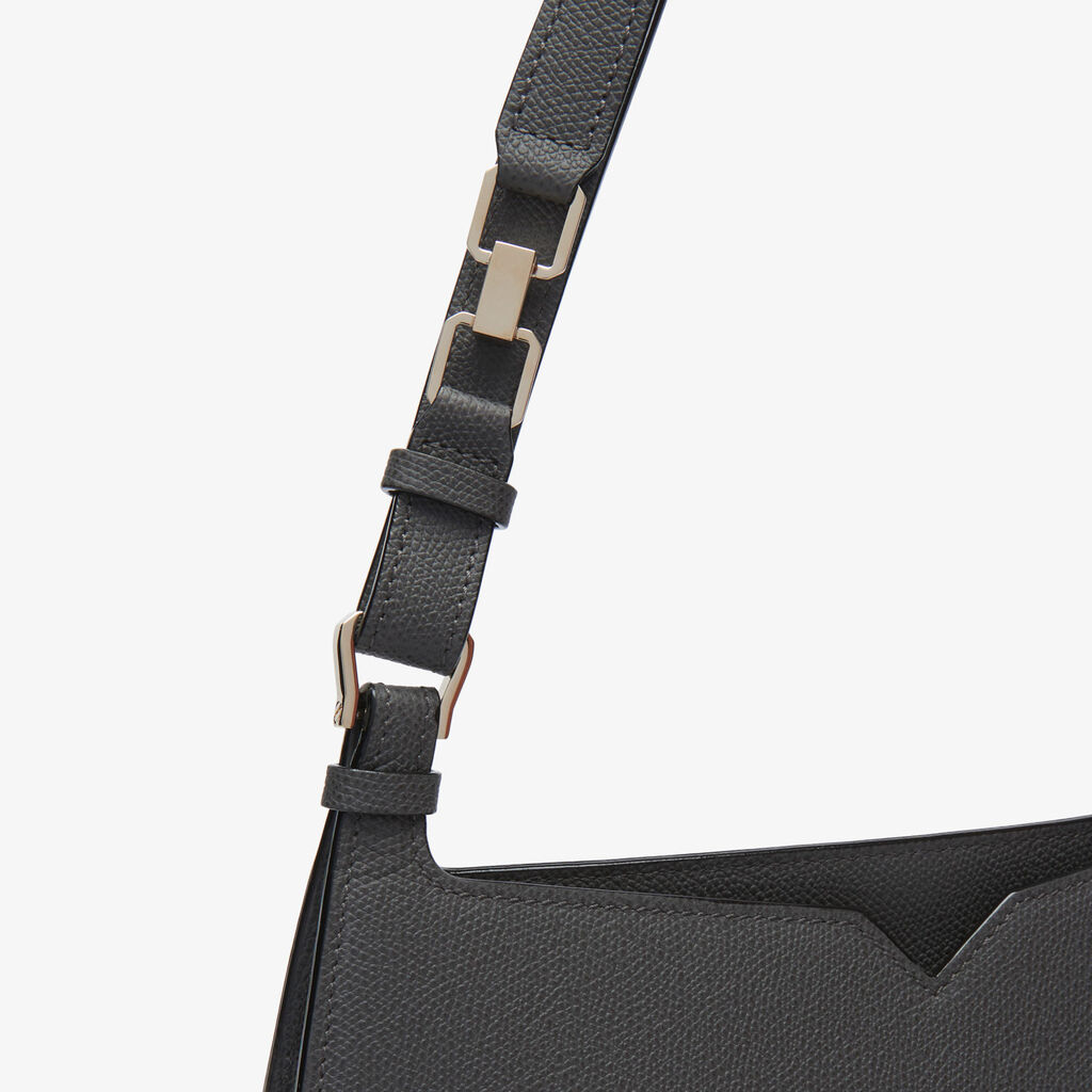 Valextra Borsa A Spalla Da Donna In Pelle Grigia | Valextra Hobo