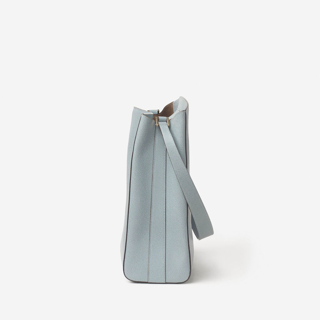 Valextra Borsa A Spalla Media In Pelle Blu | Valextra Brera