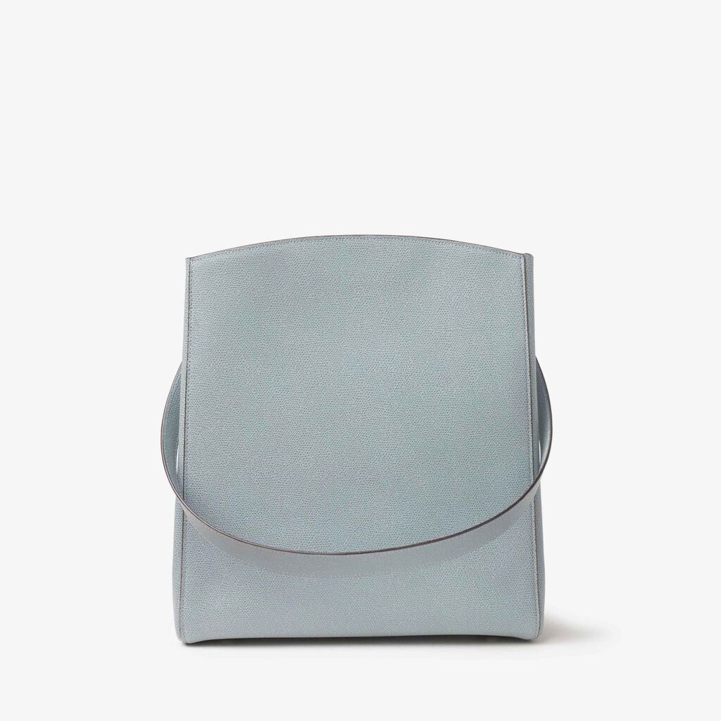 Valextra Borsa A Spalla Media In Pelle Blu | Valextra Brera