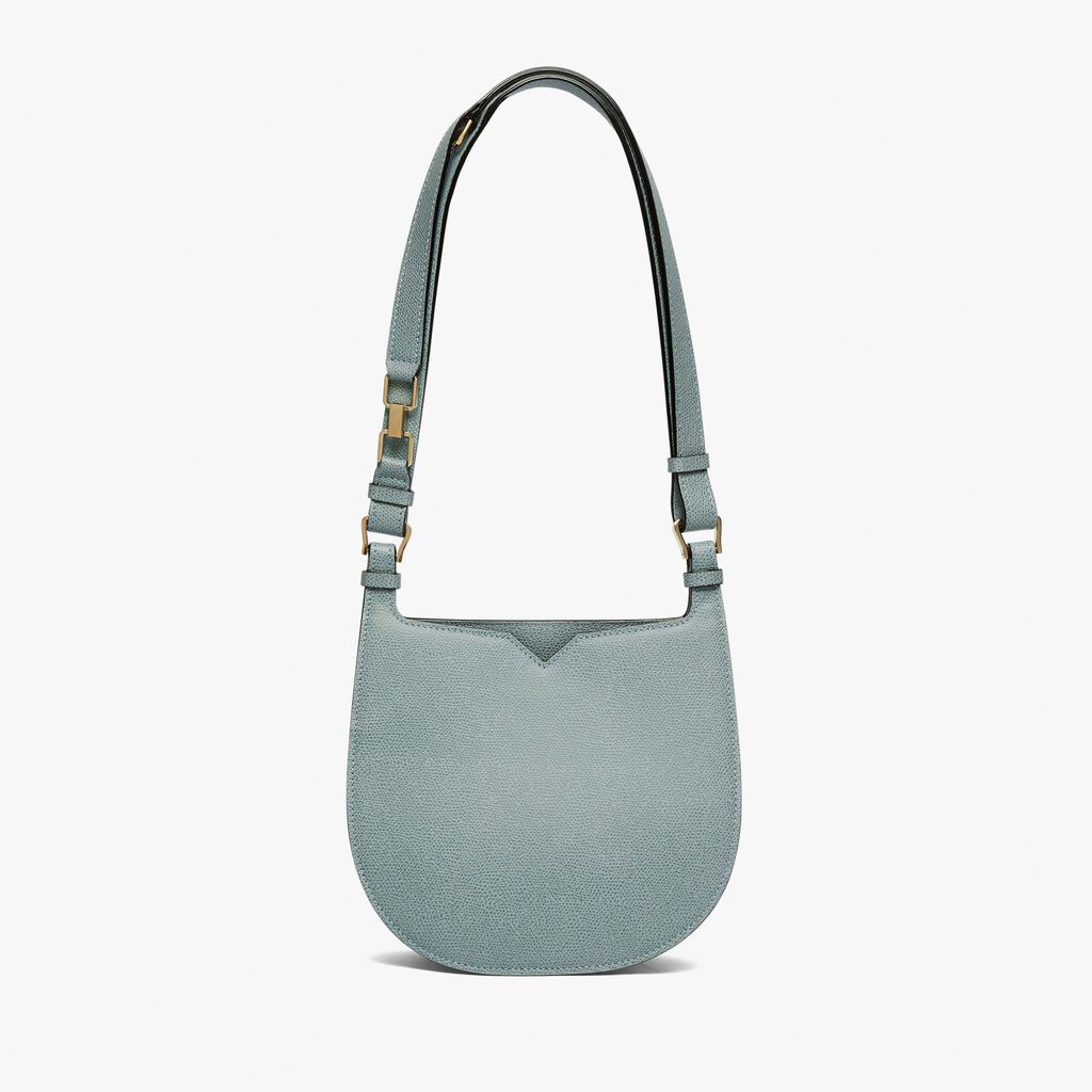Valextra Borsa a spalla Mini in Pelle Blu | Valextra Hobo