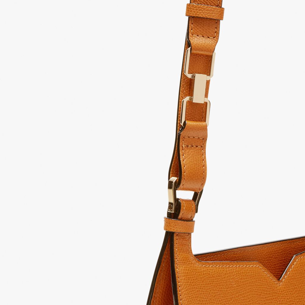 Valextra Borsa A Spalla Mini In Pelle Marrone | Valextra Hobo