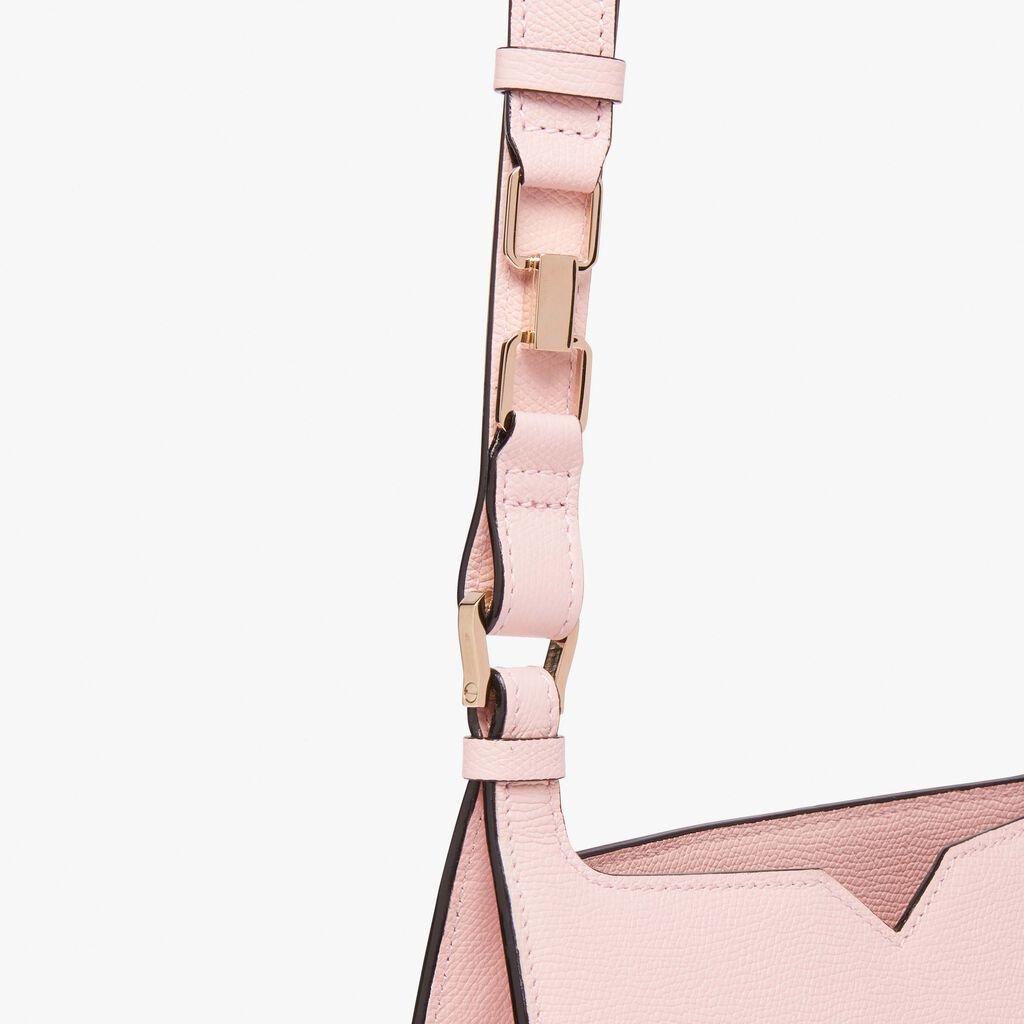Valextra Borsa A Spalla Mini In Pelle Rosa | Valextra Hobo