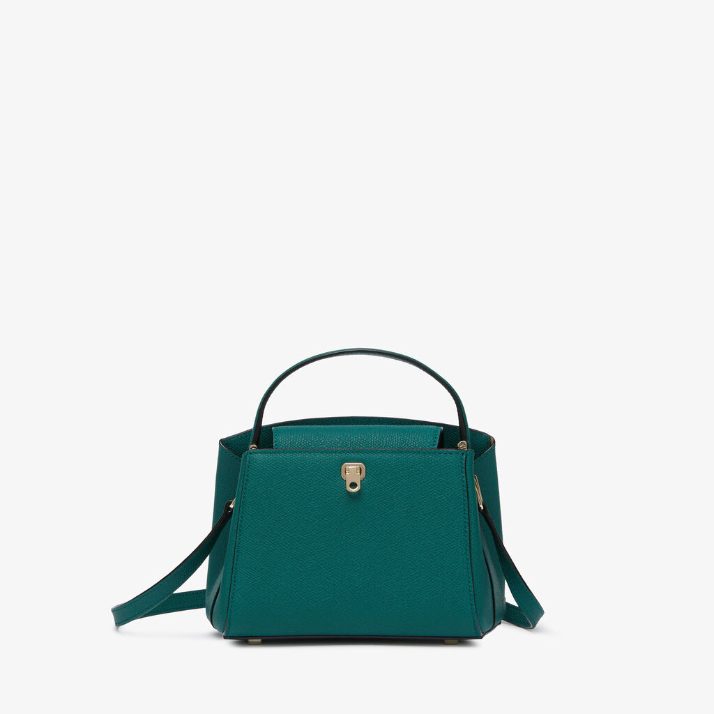 Valextra Borsa a tracolla Brera Micro | Pelle di vitello Millepunte | Verde Bosco | Valextra