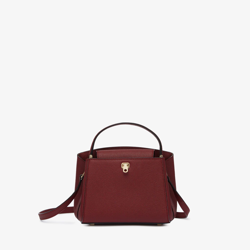 Valextra Borsa a tracolla Brera Micro | Pelle di vitello Millepunte | Bordeaux | Valextra
