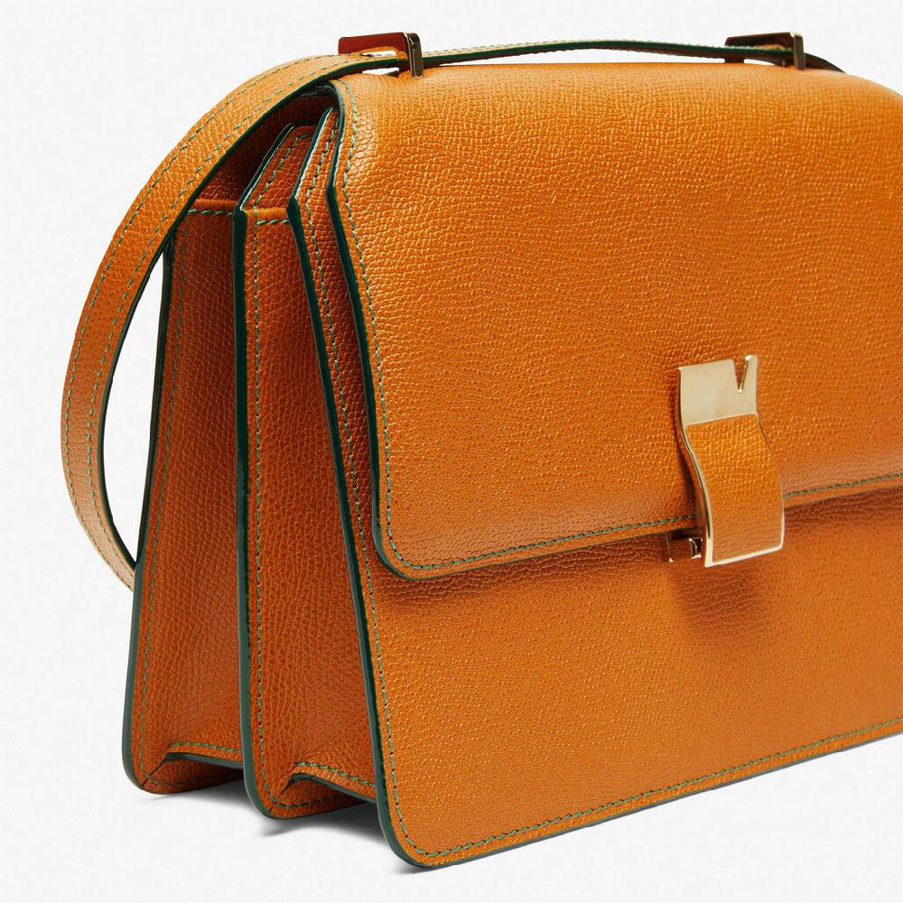 Valextra Borsa A Tracolla Con Scomparti In Pelle Marrone | Valextra NoLo