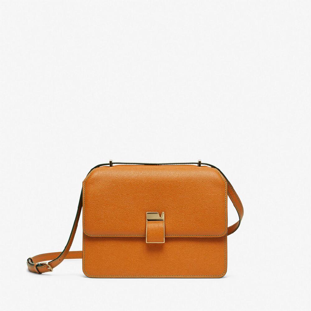 Valextra Borsa a tracolla con scomparti in Pelle Marrone | Valextra NoLo