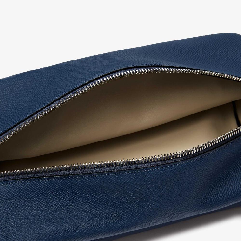 Valextra Borsa A Tracolla Da Donna Di Lusso In Pelle Blu Zaffiro | Valextra