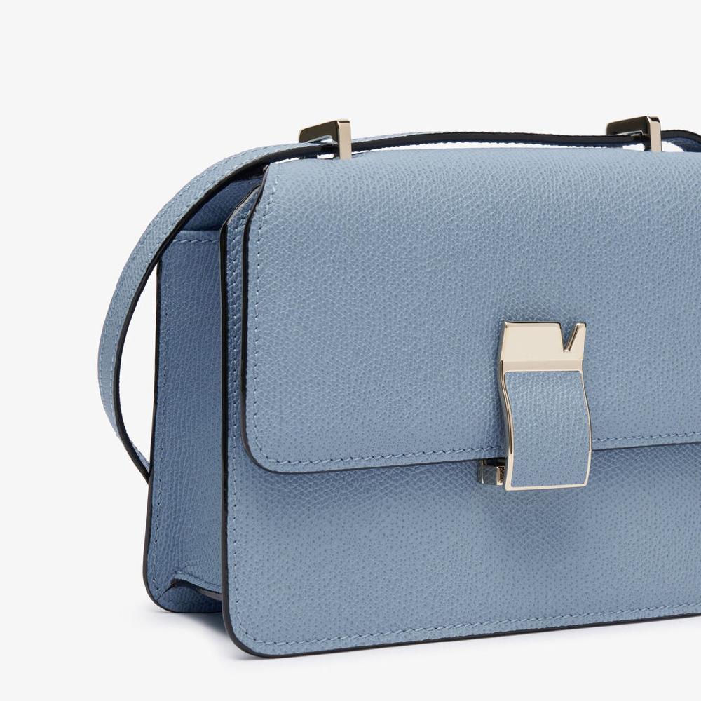 Valextra Borsa A Tracolla Da Donna In Pelle Azzurra | Valextra