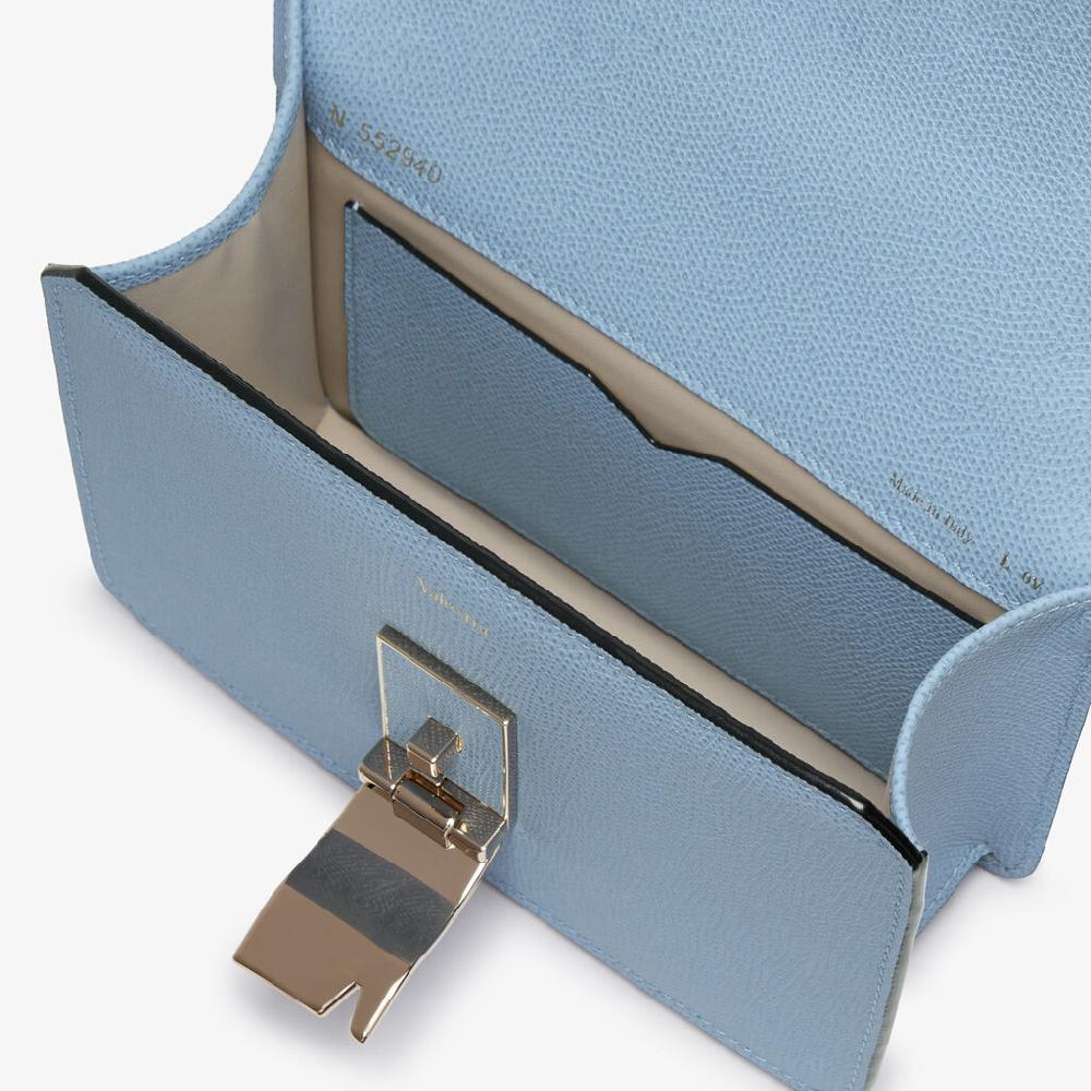 Valextra Borsa A Tracolla Da Donna In Pelle Azzurra | Valextra