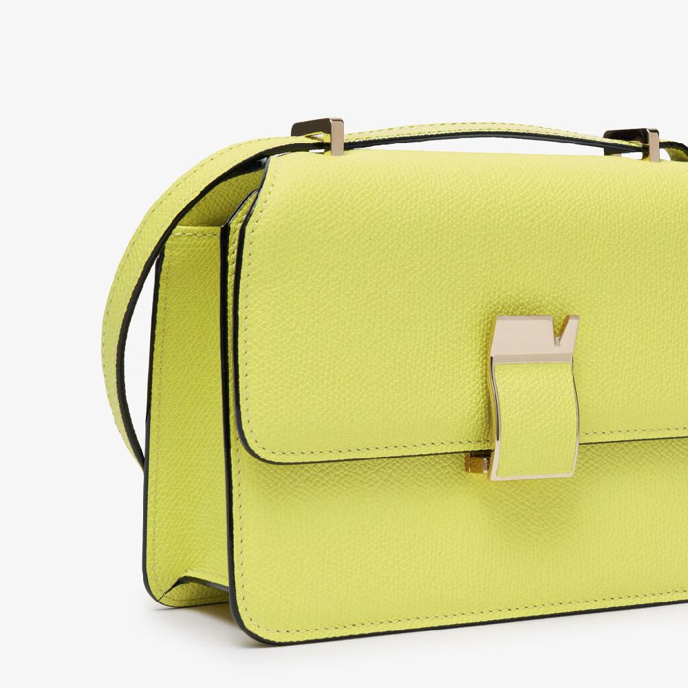 Valextra Borsa A Tracolla Da Donna In Pelle Gialla Di Lusso | Valextra