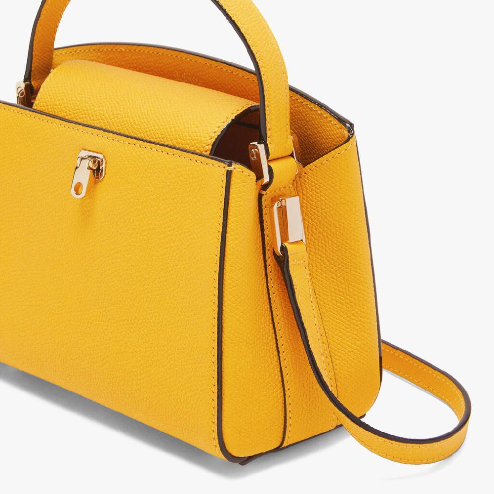 Valextra Borsa A Tracolla Da Donna In Pelle Gialla | Valextra Brera