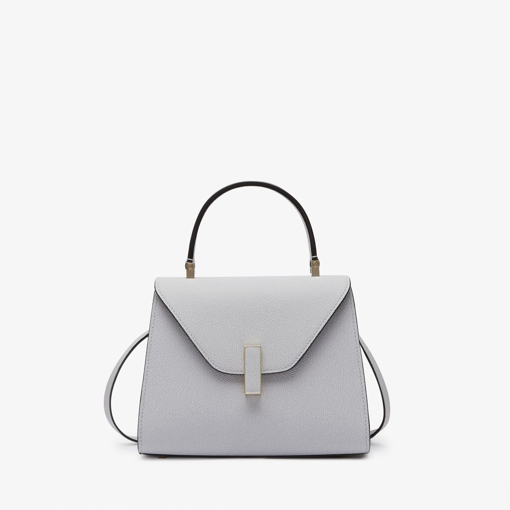 Valextra Borsa a tracolla da Donna in Pelle Grigia | Valextra Iside