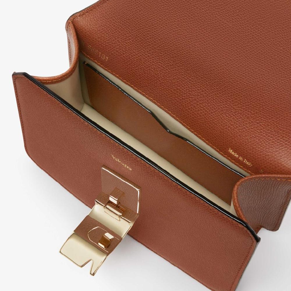 Valextra Borsa A Tracolla Da Donna In Pelle Marrone Di Lusso | Valextra