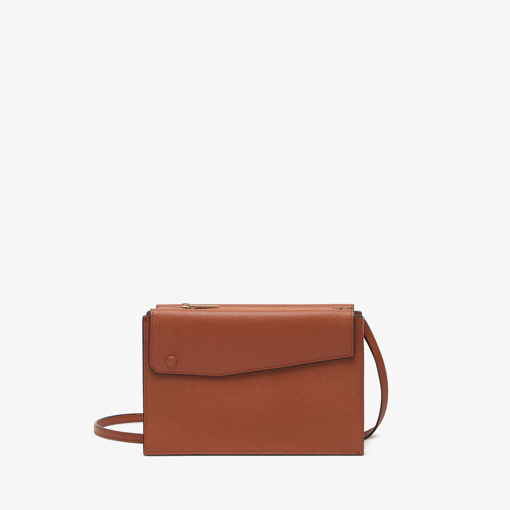 Valextra Borsa a tracolla da Donna in Pelle Marrone | Valextra Pocket