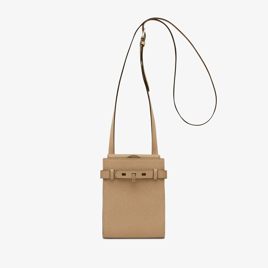 Valextra Borsa a tracolla da Donna in Pelle rigida Beige | Valextra Brera