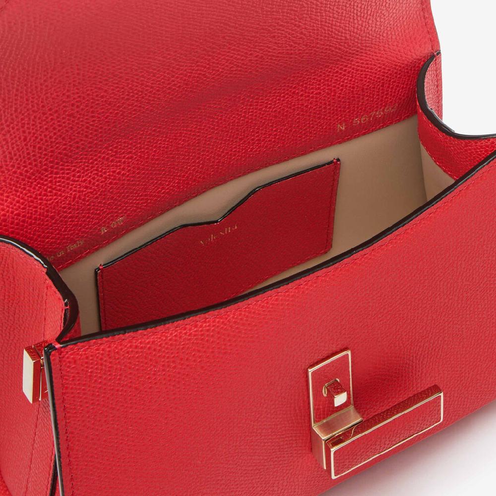 Valextra Borsa A Tracolla Da Donna In Pelle Rigida Rossa | Valextra Iside