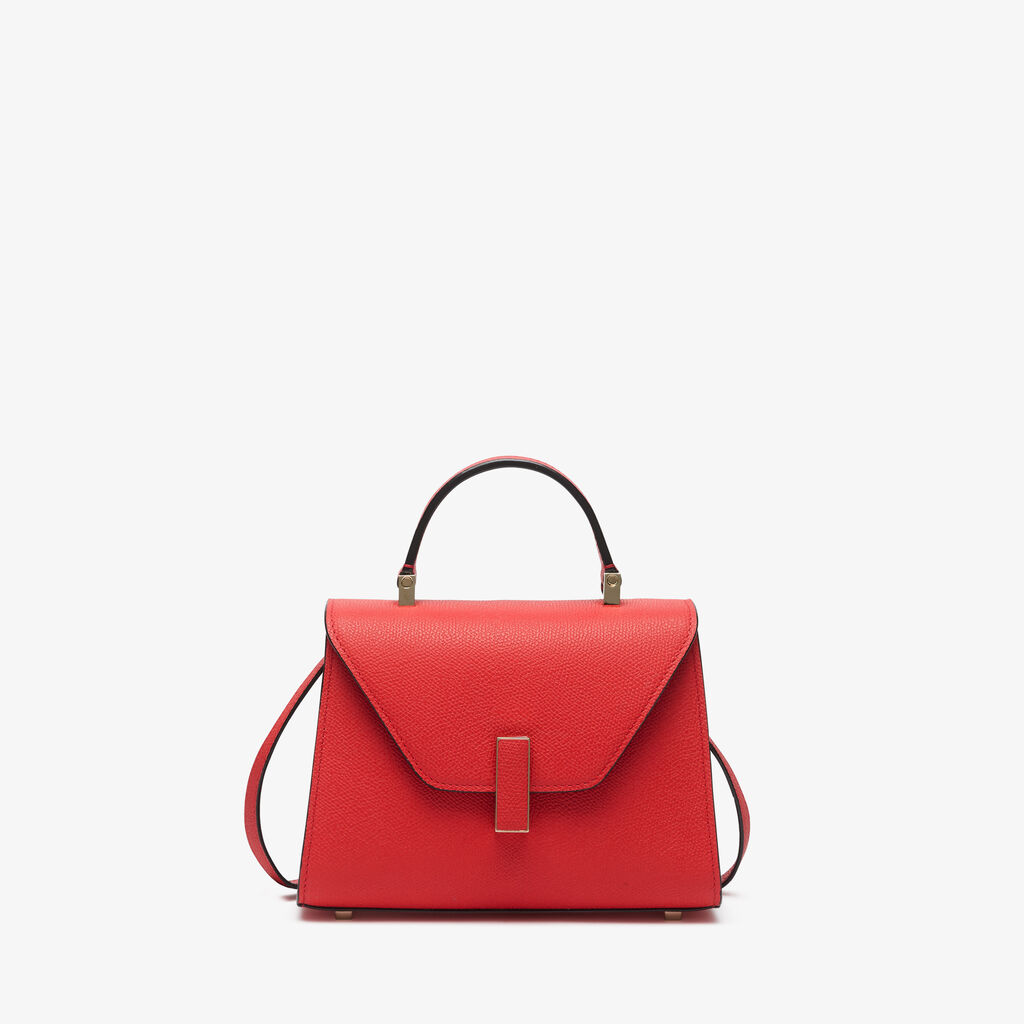 Valextra Borsa a tracolla da Donna in Pelle rigida Rossa | Valextra Iside