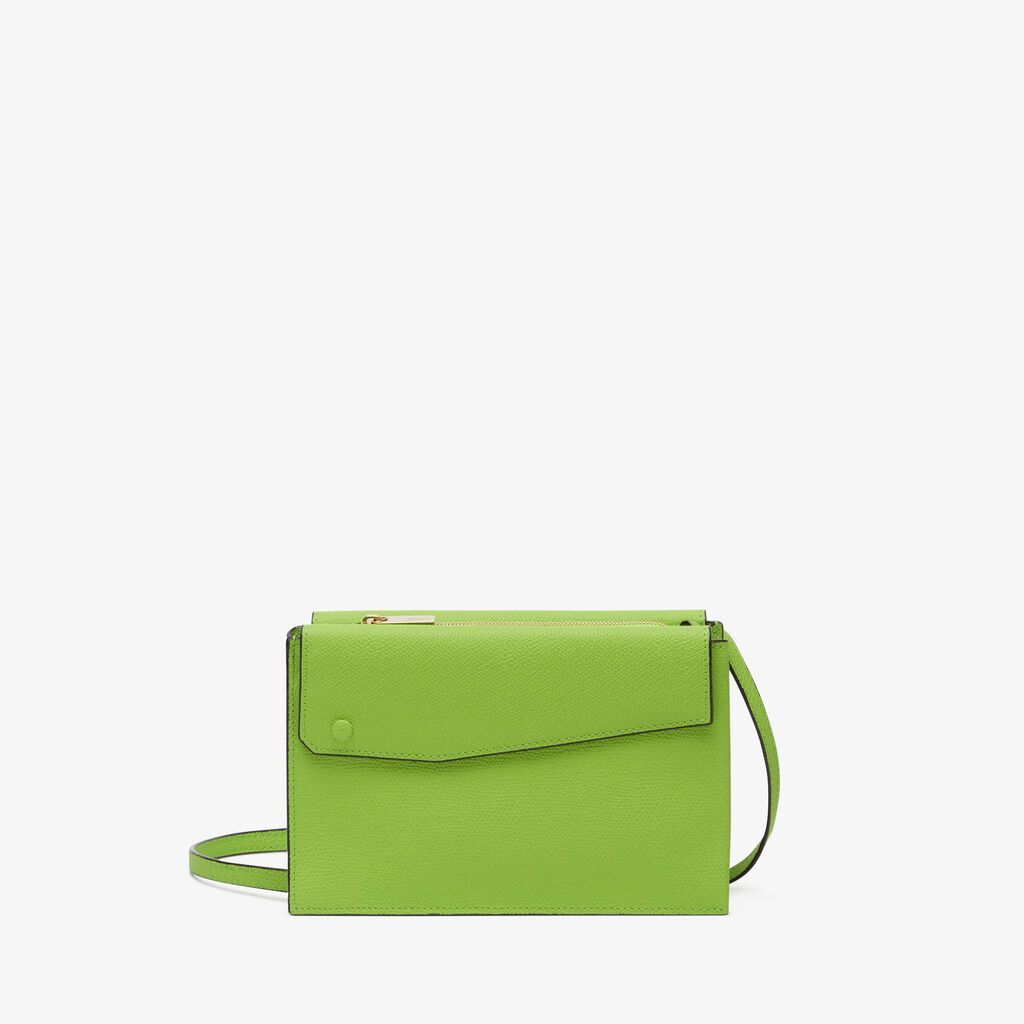 Valextra Borsa a tracolla da Donna in Pelle Verde | Valextra Pocket